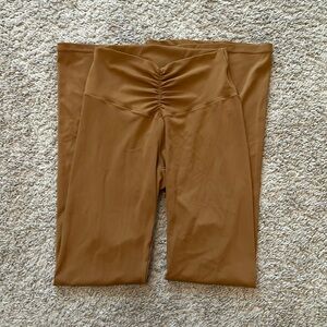 Brown Aerie Flare Leggings size large